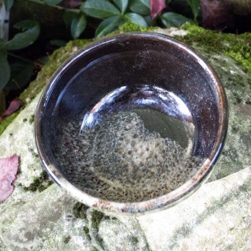 Teeschale, ø10cm, Höhe 6cm, Hasenfellglasur, 65€