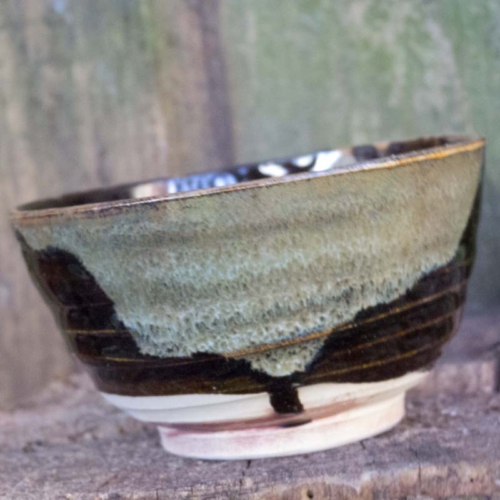 kleine Schale, Hasenfellglasur, ø 9,2cm, Höhe 5cm, 35€