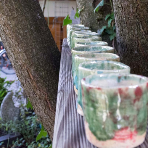 12 Espressoschälchen, Oribe, ø 5-6cm, Höhe 5-6cm, Stück 10€ oder alle für 100€