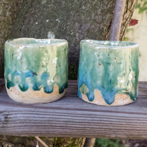 12 Espressoschälchen, Oribe, ø 5-6cm, Höhe 5-6cm, Stück 10€ oder alle für 100€