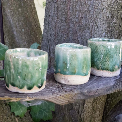 12 Espressoschälchen, Oribe, ø 5-6cm, Höhe 5-6cm, Stück 10€ oder alle für 100€