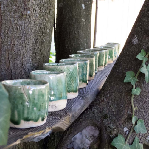 12 Espressoschälchen, Oribe, ø 5-6cm, Höhe 5-6cm, Stück 10€ oder alle für 100€