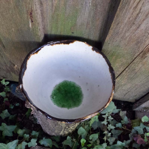 grosse Schale, Hasenfell, Glasschmelze innen,, ø 18,5cm, Höhe 12cm, 120,00€