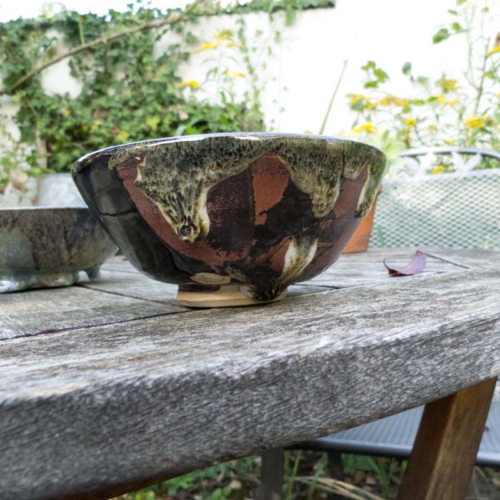 3 Hasenfellschalen mt verschiedenen Farben, ø 12cm, Höhe 6cm, zusammen 90€, einzeln 35€