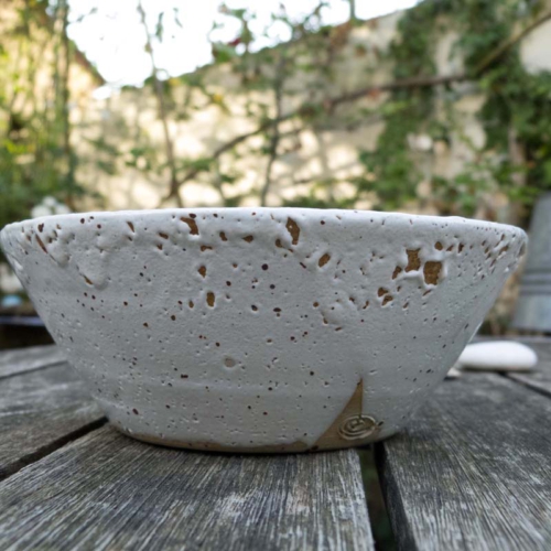 Schale, Shino/Ascheglasur, ø 15cm, Höhe 5,5cm, 20€