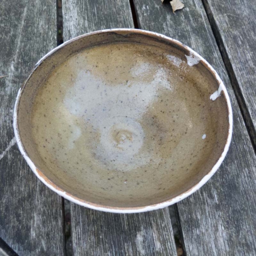 Schale, Shino/Ascheglasur, ø 15cm, Höhe 5,5cm, 20€