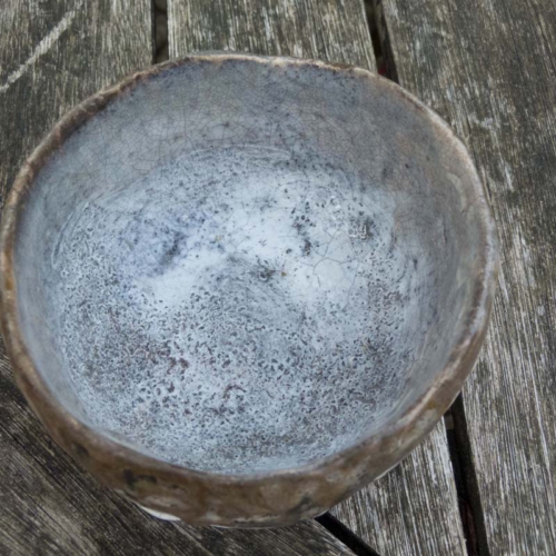 Raku Teeschale, verschiedene Glasuren, ø 10,5cm, Höhe 7cm, 45€
