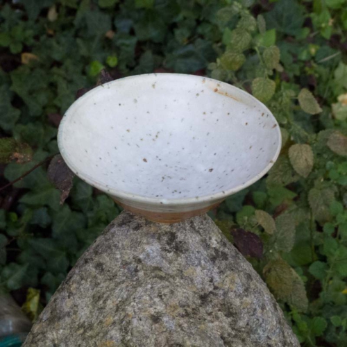 kleines Schälchen, Shino, ø 12,5, Höhe 5,5cm, 25€