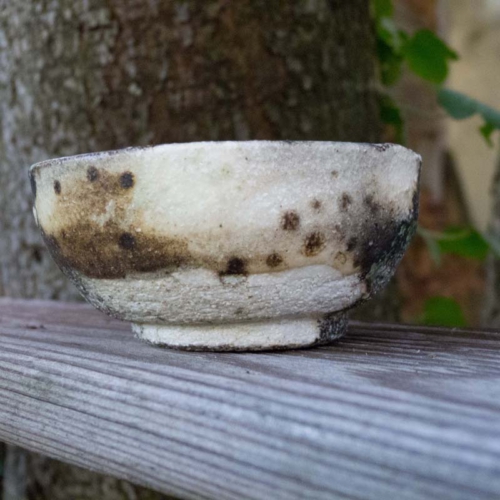 Experimentalbrand, weiss und Kupfergrün, ø 8,5cm, Höhe 4cm, 15€